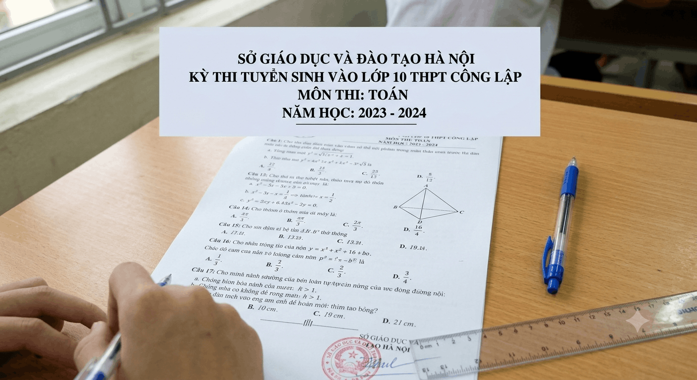 Kì thi tuyển sinh lớp 10 THPT - Môn Toán (2023 - 2024)
